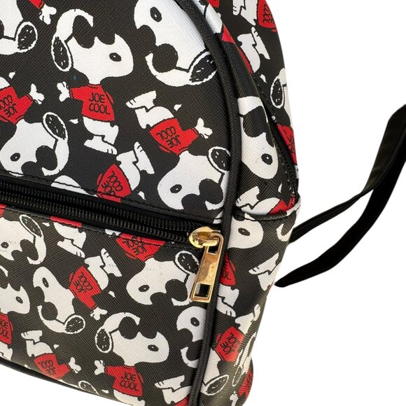 Snoopy Joe Cool Mini Backpack • Peanuts Black Red White Print • Adjustable Strap main image 8